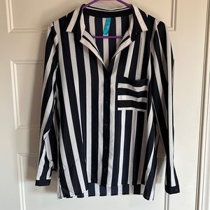 Stripped button down shirt